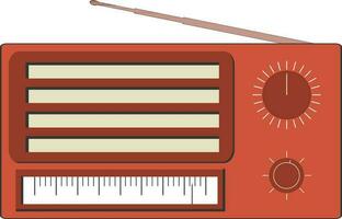 Isolated icon of radio. vector