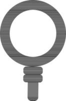 Isolated icon of magnifying glass. vector