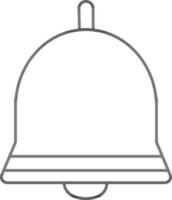 Isolated Bell icon in flat style. vector