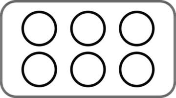 Isolated pictogram of Color palette. vector