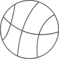 Isolated Basketball icon in flat style. vector