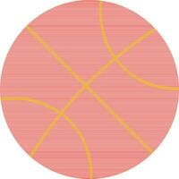 Flat style orange and yellow ball on white background. vector