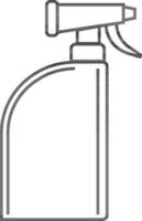 Cleaning spray bottle in black and white color. vector