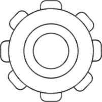 Setting black and white icon or symbol. vector