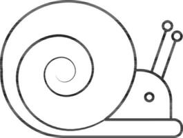 Character of a snail. vector