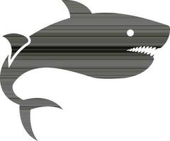 Character of a whale. vector