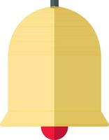 Isolated icon Bell in yellow color. vector