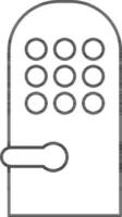Locker icon in flat style. vector