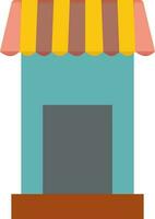 Flat style store sign or symbol. vector