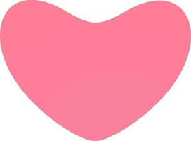 Beautiful illustration of heart in pink color. vector