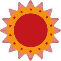 Flat style sticker, tag or label design. vector
