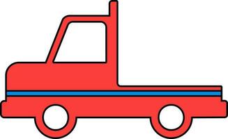 Isolated truck icon in flat style. vector