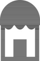Isolated store icon in flat style. vector