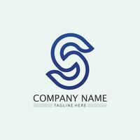 Business corporate S letter logo vector