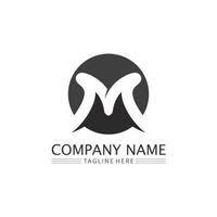 M Letter Logo Template vector