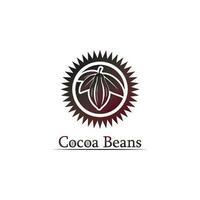 logotipo de chocolate e icono de cacao y diseño vectorial nuez y nuez deliciosa vector