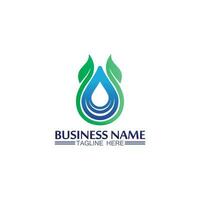 Water drop Logo Template vector