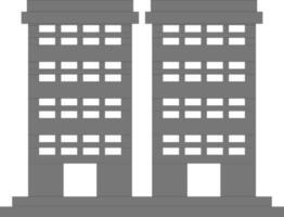 Flat illustration of building. vector