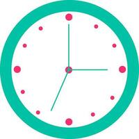 Isolated wall clock icon in flat style. vector