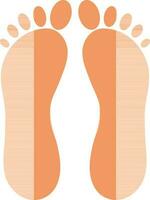 Spa concept, foot icon for massage. vector