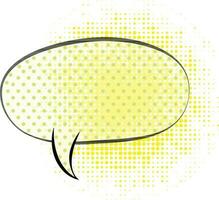 Pop art style comic speech bubble. vector