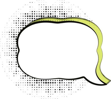 Empty speech bubble sticker.