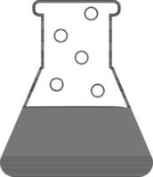 Illustration of Flask and Test Tube. vector