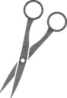 Black illustration of a Scissor. vector