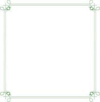 Blank frame with green border. vector