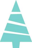 Flat illustration of Christmas Tree. vector
