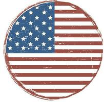 Vintage background in American Flag colors. vector