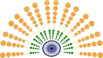 ilustración de indio bandera color diseño. vector