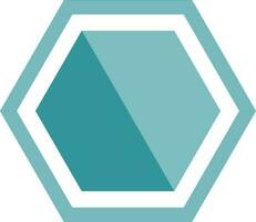 Infographic element in hexagon shape. vector