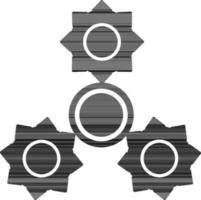 Spinner icon for machine concept in isolated. vector