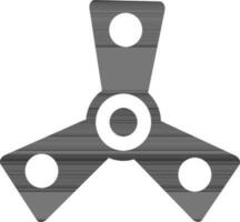 Illustration of three arms of spinner toy icon. vector