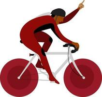 personaje de carreras ciclista, Deportes concepto. vector