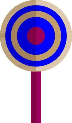 Blue and pink target board.