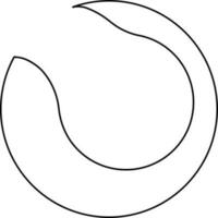 Illustration of a ball in black line art. vector