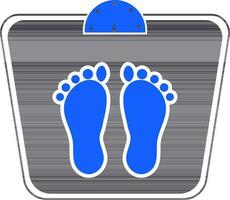 Flat sign or symbol of Weighing Machine. vector