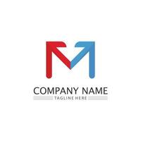 M Letter Logo Template vector