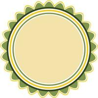 Decorative circular frame design. vector