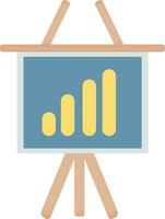 Reporting and presenting the show graph icon. vector