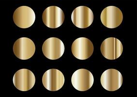 Bronze gold gradients collection vector