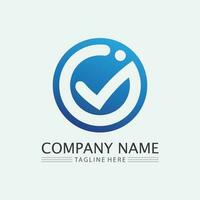 Checklist check mark logo vector or icon. Tick symbol in green color illustration. Accept okey symbol for approvement or cheklist design