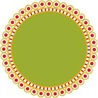 Decorative circular frame design. vector