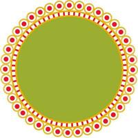 Decorative circular frame design. vector