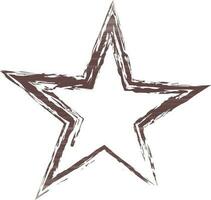 Sketch of star icon hand drawn. vector