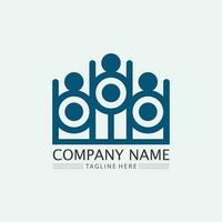 People logo, Team, Succes people work, Group and Community, Group Company and Business logo vector and design Care, Family icon Succes logo