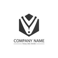 V Letter Logo Template vector