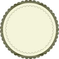 Simple round frames with fully editable stroke. vector